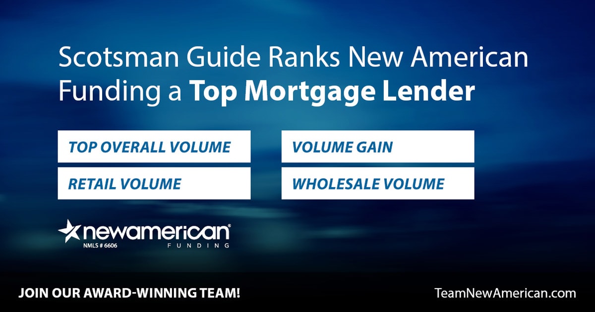 Scotsman Ranks New American Funding Top Mortgage Lender